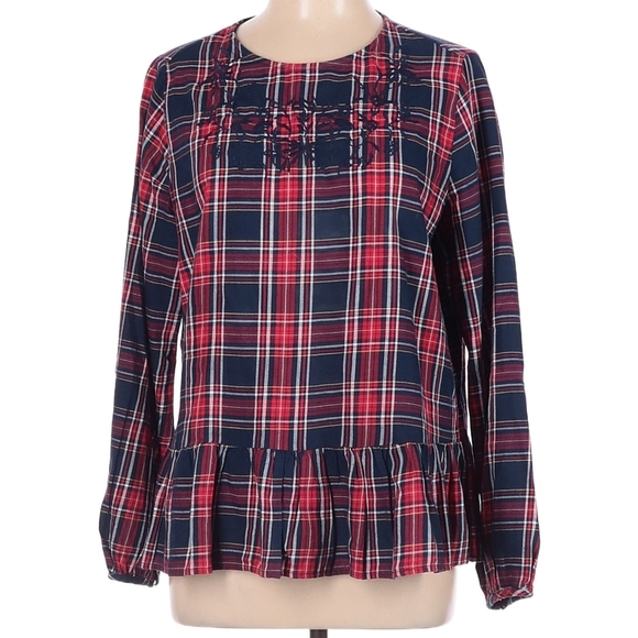 beachlunchlounge Tops - Beach Lunch Lounge Size M Long Sleeve Blouse 100% cotton